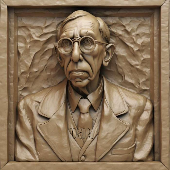 Igor Stravinsky 1 stl model for CNC